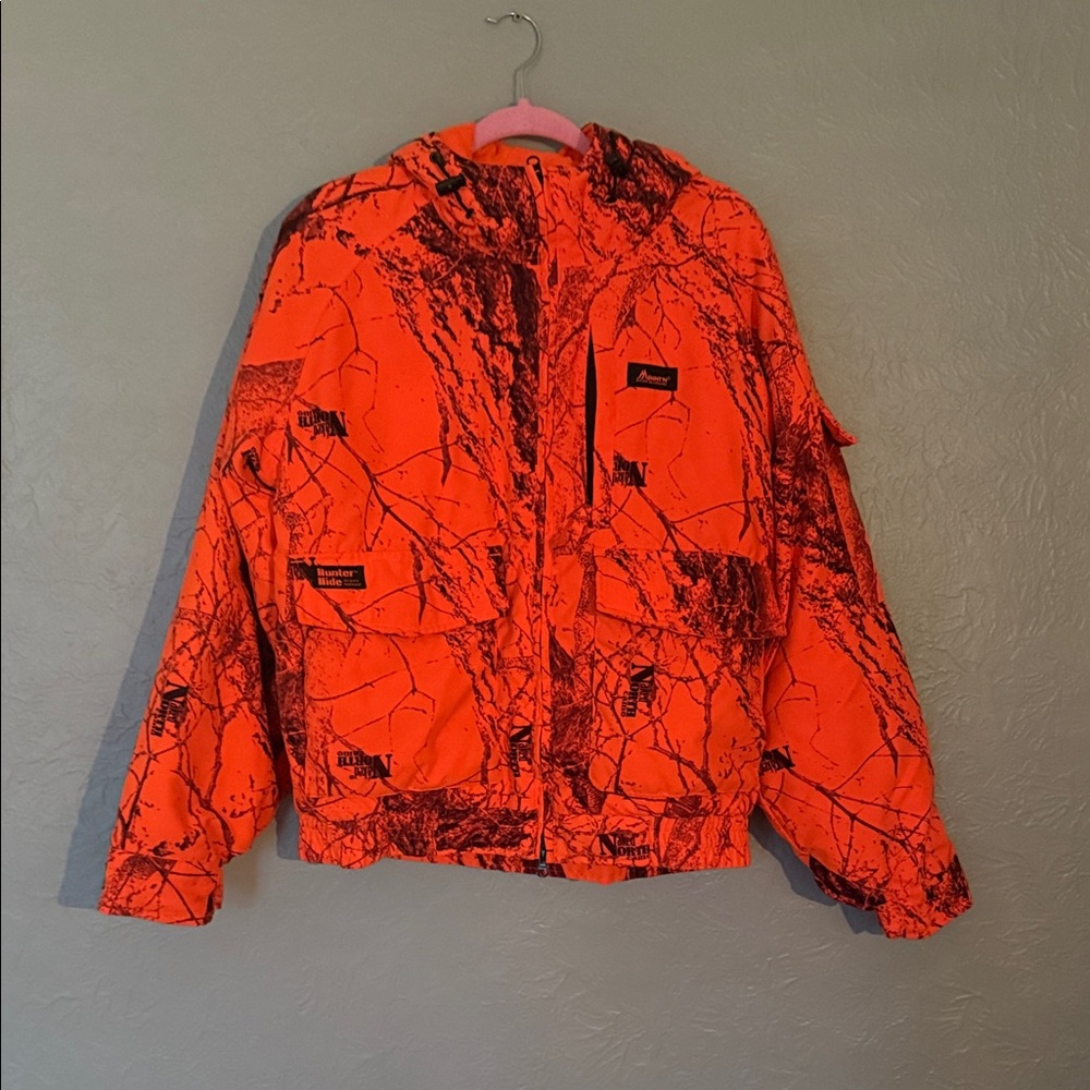 High-Visibility Orange Camouflage Hunting Jacket